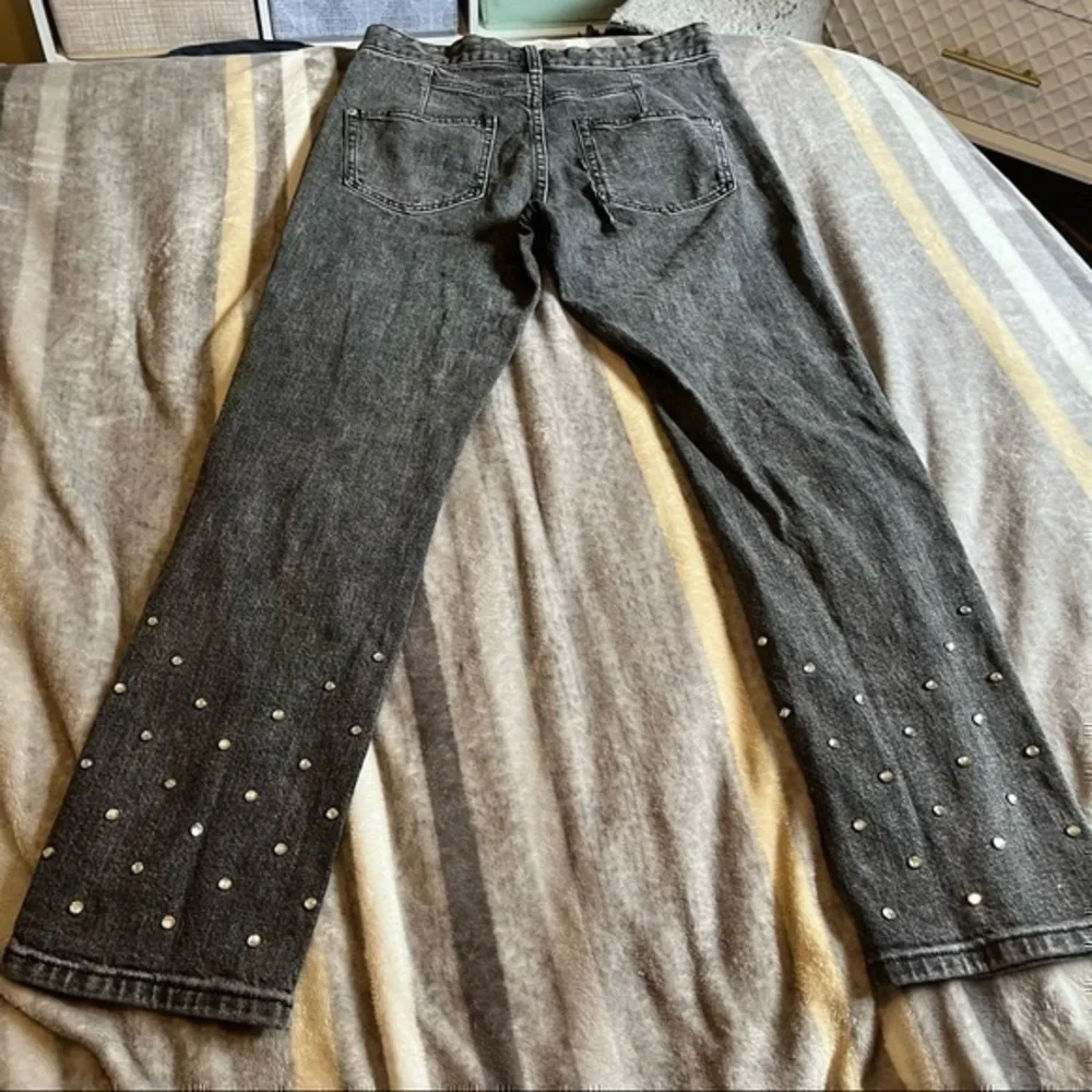 Anthropologie Pilcro and the Letterpress bedazzled high waisted skinny jeans
